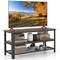 Industrial TV Stand up to 50 Inches with Power Outlets and USB Ports-Rustic Brown